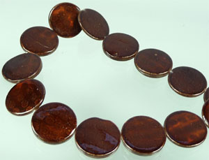 Nacre 20mm. Marron