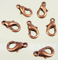 Mousqueton cuivre 10x6