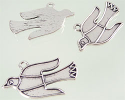 Pendentif metal Paix