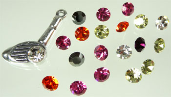 Melange strass 6,4mm. -SS30-Multicouleur
