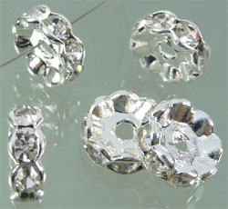 Strass rondelle 12mm. Cristal