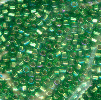 Rocailles Vert AB centre lumineux
