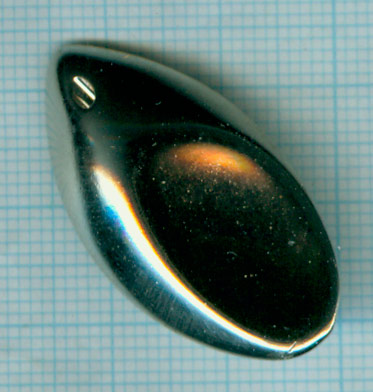 Synth. Ovale argent 25X18X10mm.