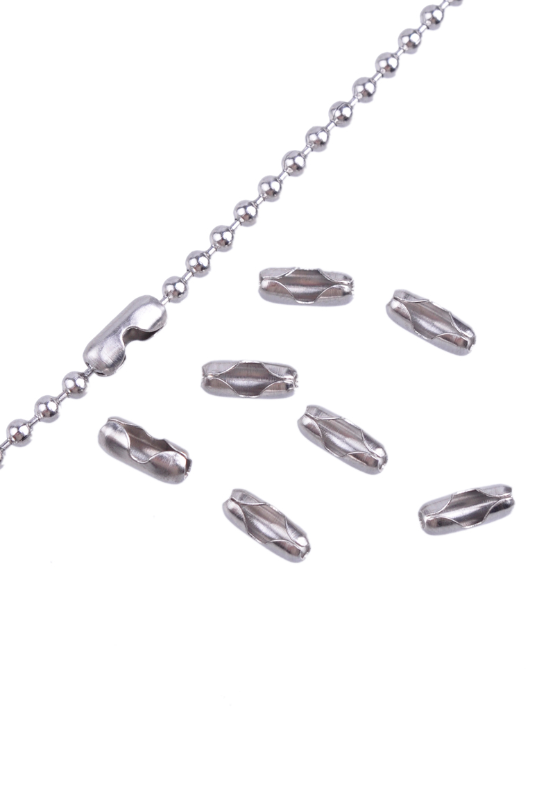 Code: D17989    --- Fermoir Metal Pour chaines Boules 10x4mm ---