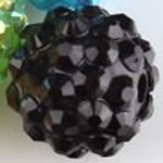 Code: B81206N    --- Perle Resine 12mm. Noir---