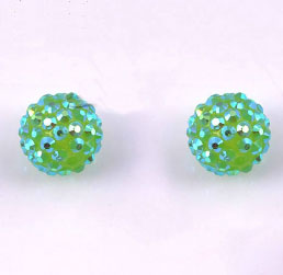 Code: B81235    --- Perle Resine 12mm. Vert---