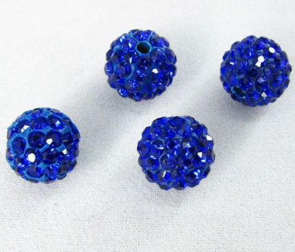 Code: B81272    --- 10mm. Disco Ball Strass Bleu Roi---