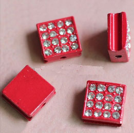 Code: B81909    --- Pave 10x10mm. Rouge---