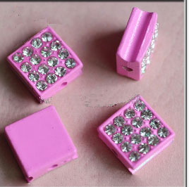 Code: B81912    --- Pave 10x10mm. Vieux Rose---