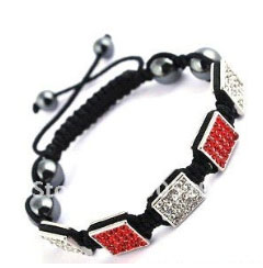 Bracelet avec croix en strass