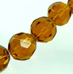 Code: D02050    --- Verre circulaire avec facettes 10mm---