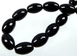 Code: D02070    --- Verre Oval 12X8mm. Noir---