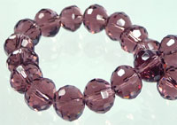 Code: D03426    --- Verre circulaire Facettes 8mm. Amethyste---