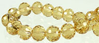 Code: D03429    --- Verre circulaire Facettes 8mm. Topaze clair---
