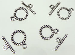 Code: D05954    --- Fermoir 2Pcs.decore argent vieux---