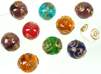 D06307    --- Melange Italian style 15x13mm. Or-Multicouleur---    **Cliquez_sur_la_photo_pour_l'agrandir**