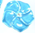 Code: D06426    --- Porcelaine, fleur couleur Bleu---