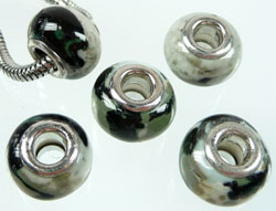 D06874    --- Pandora style,Porcelaine,Vert Gris---    **Cliquez_sur_la_photo_pour_l'agrandir**