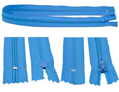 Code: D15425    --- Fermeture clair   49cm Bleu---