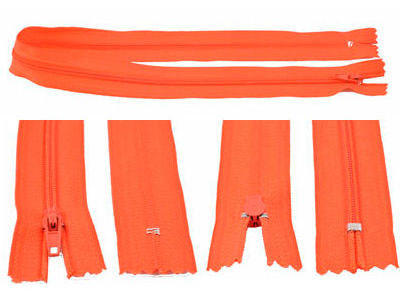 Code: D15428    --- Fermeture clair   49cm Orange---