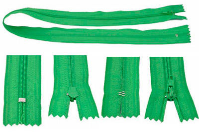Code: D15429    --- Fermeture clair   49cm Vert---