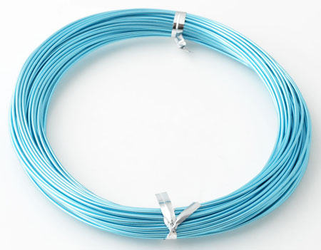 Code: D11066    --- 12 m. Alu. 1mm. Bleu clair---