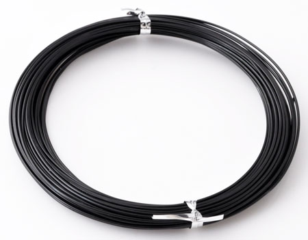 Code: D11068    --- Fil aluminium noir 1mm x 12m.---