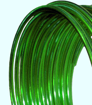 Code: PRE4_VF    --- Fil aluminium 4mm.Vert fonce---