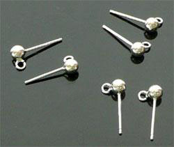 Code: D04306    --- 1 Pcs. Clou oreille argent 925 avec il---