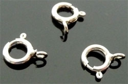 Code: D05168    --- Anneau ressort argent925 +-8x6mm---