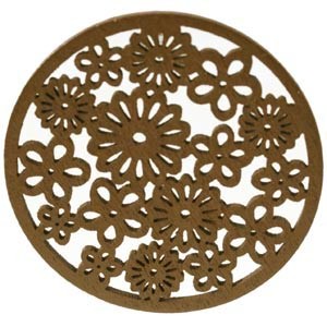 Code: 1083965 (Rond + Fleur bois Brun) 
