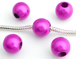 Code: D10285    --- Perle miracle circulaire 12mm Fuschia---