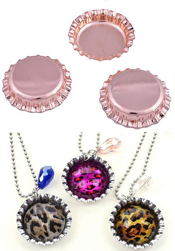 Code: D16447    --- Capsule metal Int:25mm. Ext:33x6mm. Or rose---