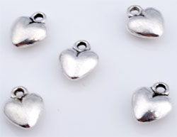 Code: D09454 (Pendentif coeur 14x8mm. Argent Vx.) 