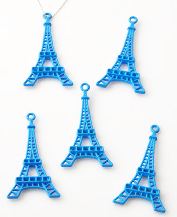 Code: D14862    --- Trour Eiffel 44x24mm Bleu---