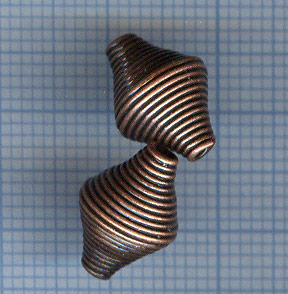 Perle en fil 11X9mm. Bronze (PUD120_BR)   Cliquez sur la photo pour l'agrandir