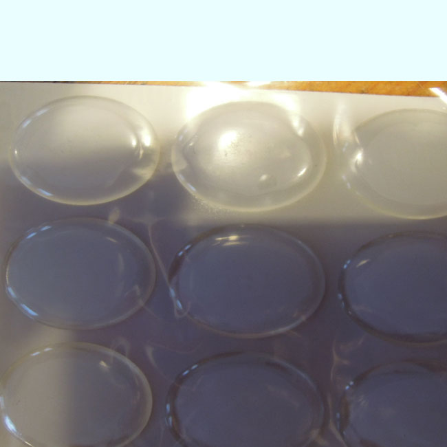Sticker oval de +- 25x18mm. Epoxy clair transparent à auto-collant Code: STICKER --- Stickers 12 x 18 Flexible---