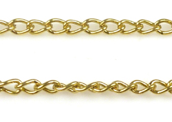 Code: D14358    --- 80 cm. Chaine metal, maille  2,5mm Or Vieux---