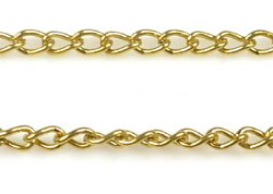 Chaîne de métal, maillon ± 2,5mm (± 80cm par chaîne). Couleur: Or vieux Code: D14358 --- 80 cm. Chaine metal, maille 2,5mm Or Vieux---