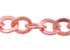 Chaîne de métal, maillon ± 5mm Se vend au mètre. Couleur: Or rose Code: D16809 --- 1m. Chaine Métal, maillon 5mm Or Rose---