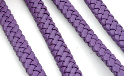 Code: D12625 (Cuir tresse 9,5x4x980mm. Lilas Violet) 
