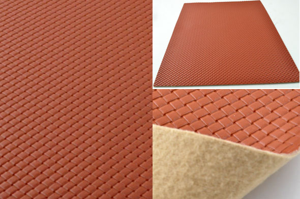 Code: D13170 (Feuille Cuir PU 30x21x0.8 Marron) 