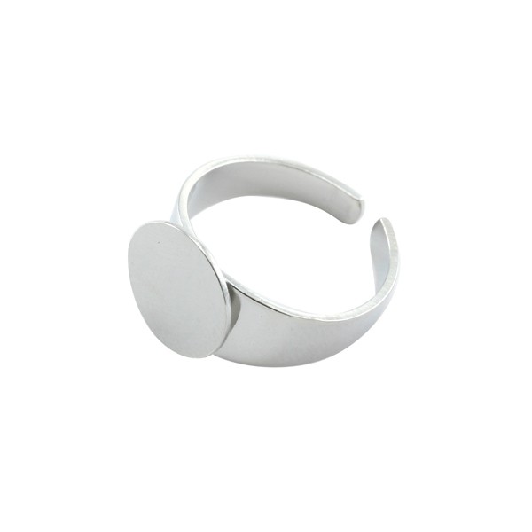 Code: 2310023    --- Bague Metal Plateau 10mm. Enfant---