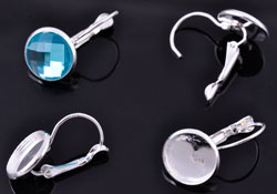 Code: D16308    --- BO plateau pour collage 12mm. Silver plated---