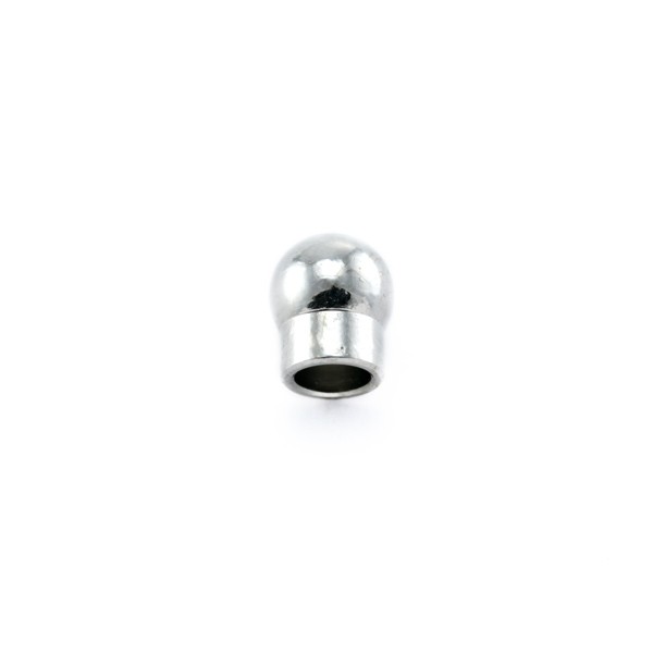 Embout, finition à coller en métal. Dimensions: +- 6x5mm. Couleur: Argenté Code: 1150141 --- Embout 6x5 argente---