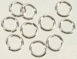 Code: D07399    --- Anneau circulaire 9mm. Gros:0.8mm.Nickel---