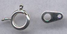 Code: JUD230_A (Anneau ressort + tag argente) 