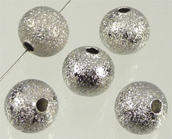 Perle en métal de couleur Nickel. Diamètre: +- 8mm. Code: D08484 --- Perle metal 8mm. Couleur Nickel---