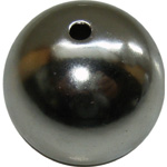 Code: PHY571    --- Perle resine argente 30mm.---