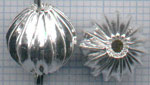 BDSN03 --- Perle metal Striee argente N3--- **Cliquez_sur_la_photo_pour_l'agrandir**